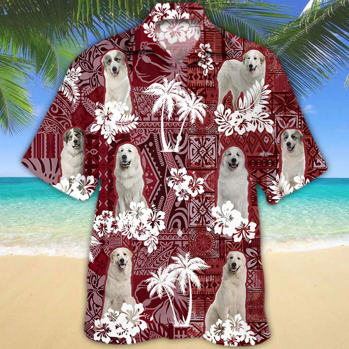 Great Pyrenees Hawaiian Shirt, Gift For Dog Lover Shirts, Men’S Hawaiian Shirt