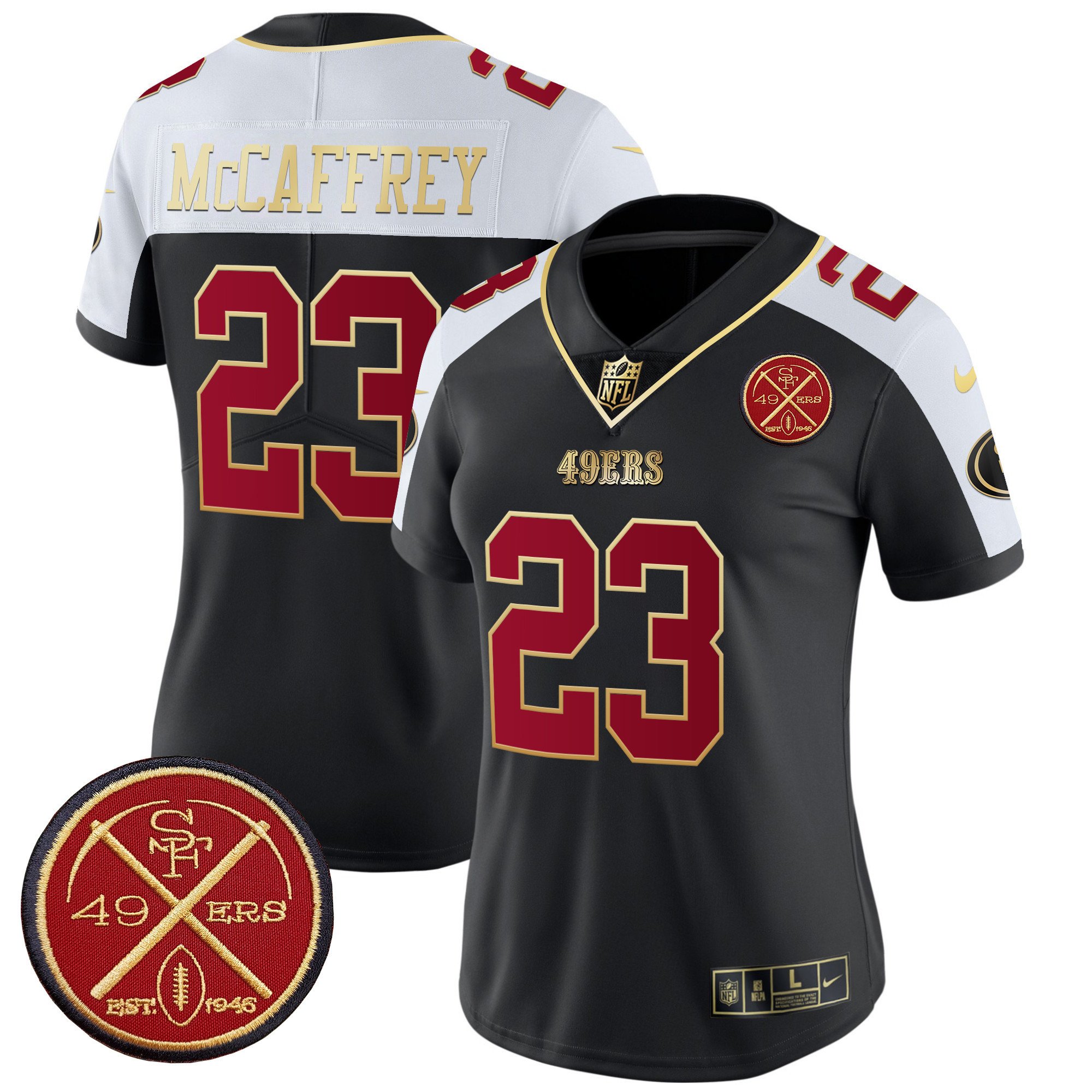 Women’S 49Ers Est.1946 Patch Vapor Limited Jersey – All Stitched