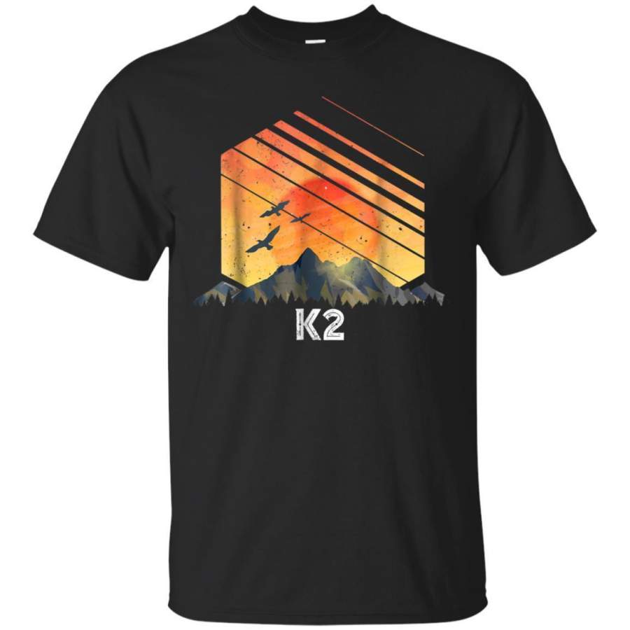 AGR Mount K2 Vintage Mountain Sunset 80s Shirt Jaq T-shirt