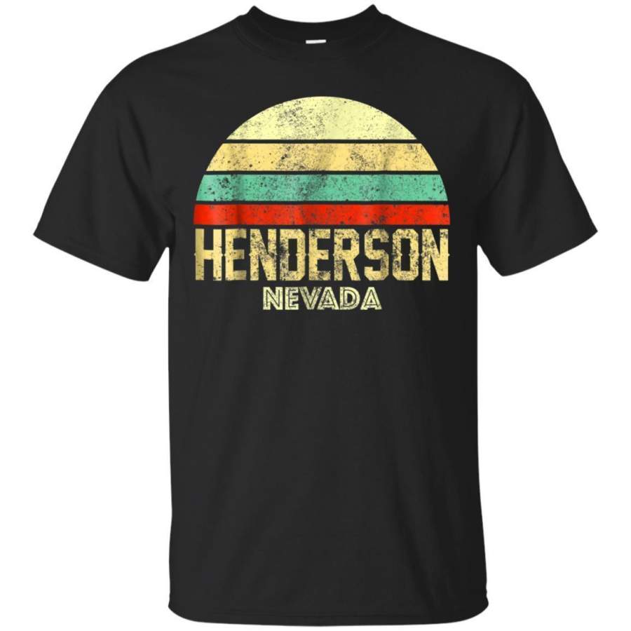 AGR Henderson Nv Vintage Retro Sunset Tee T Shirt Jaq T-shirt