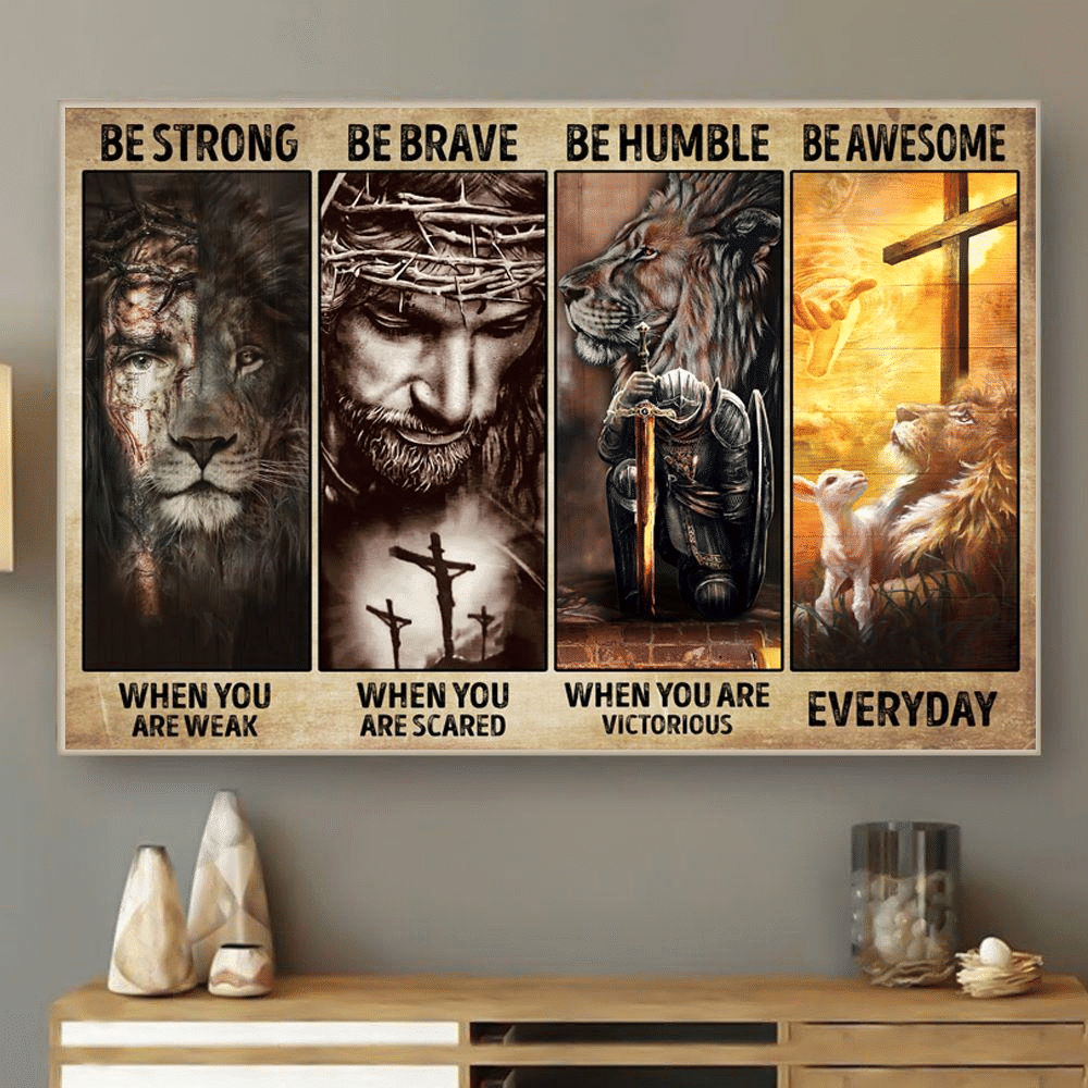 The Cross Jesus Warrior Lion Be Stro &hellip;