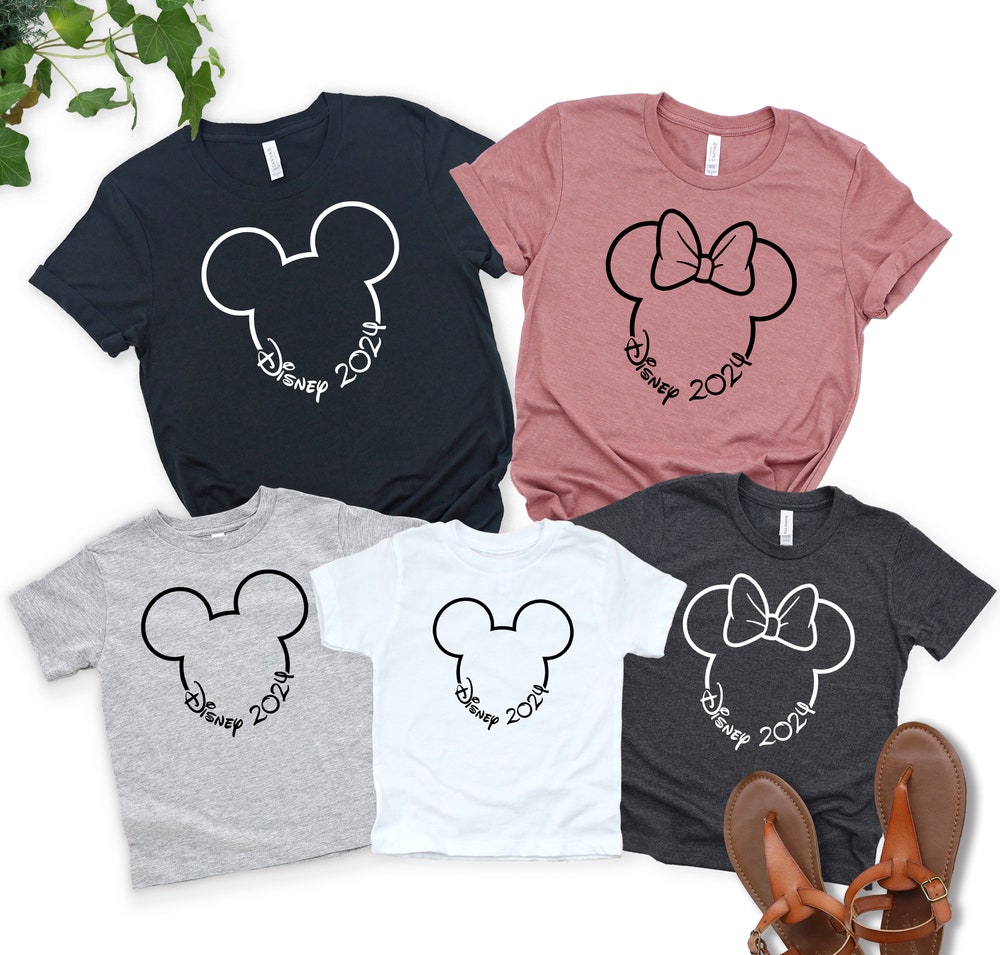 Disney 2024 Shirts, Disney Vacation T-shirt, Disneyworld Shirts, Disney Couple Shirt, Disney Clothes, Disney Family Sweat, Disney Trip 2024