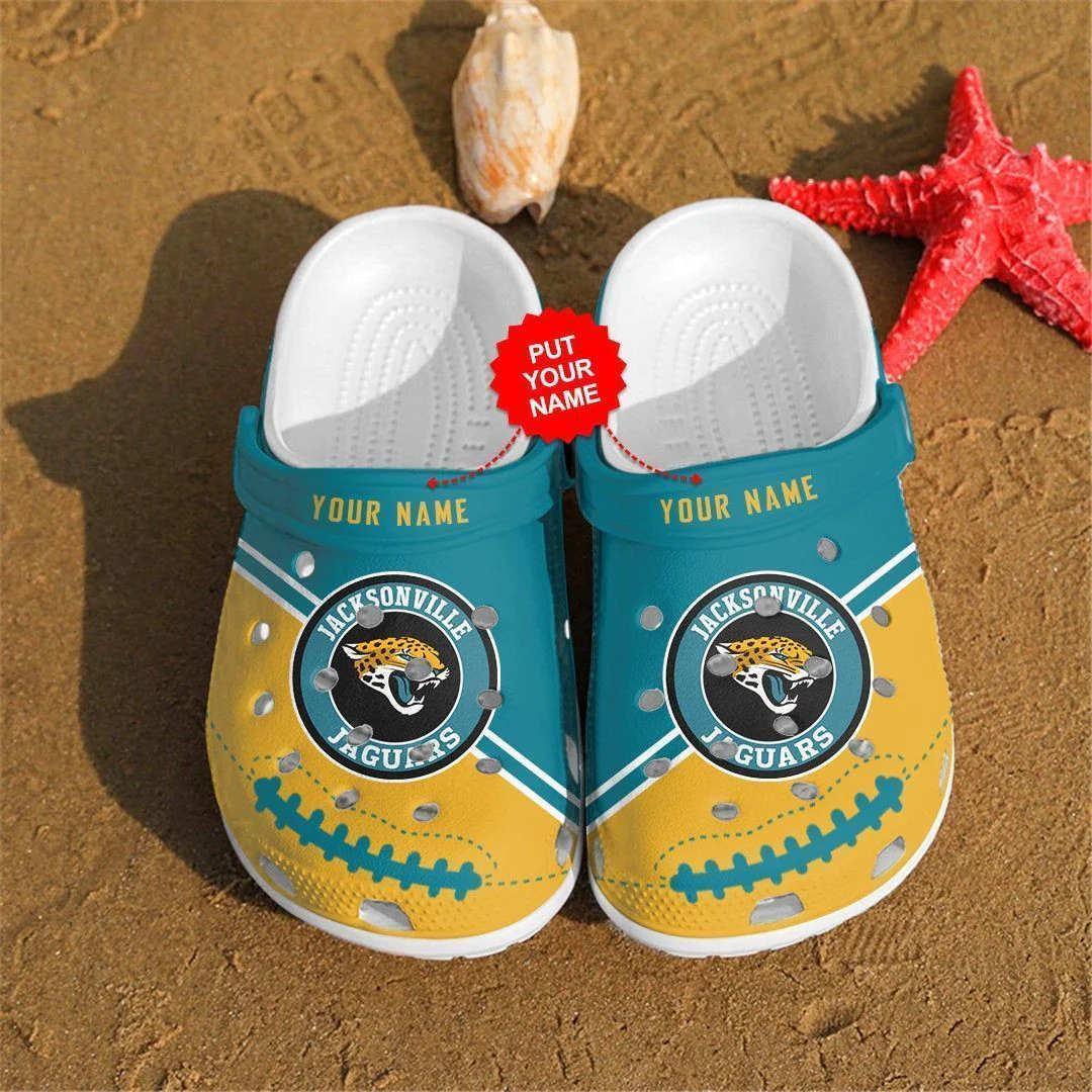 Jacksonville Jaguars Custom Name Crocss Clog Comfortable Shoes Ver539