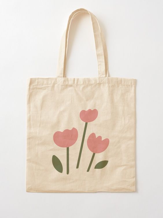 Pink tulips Tote Bag