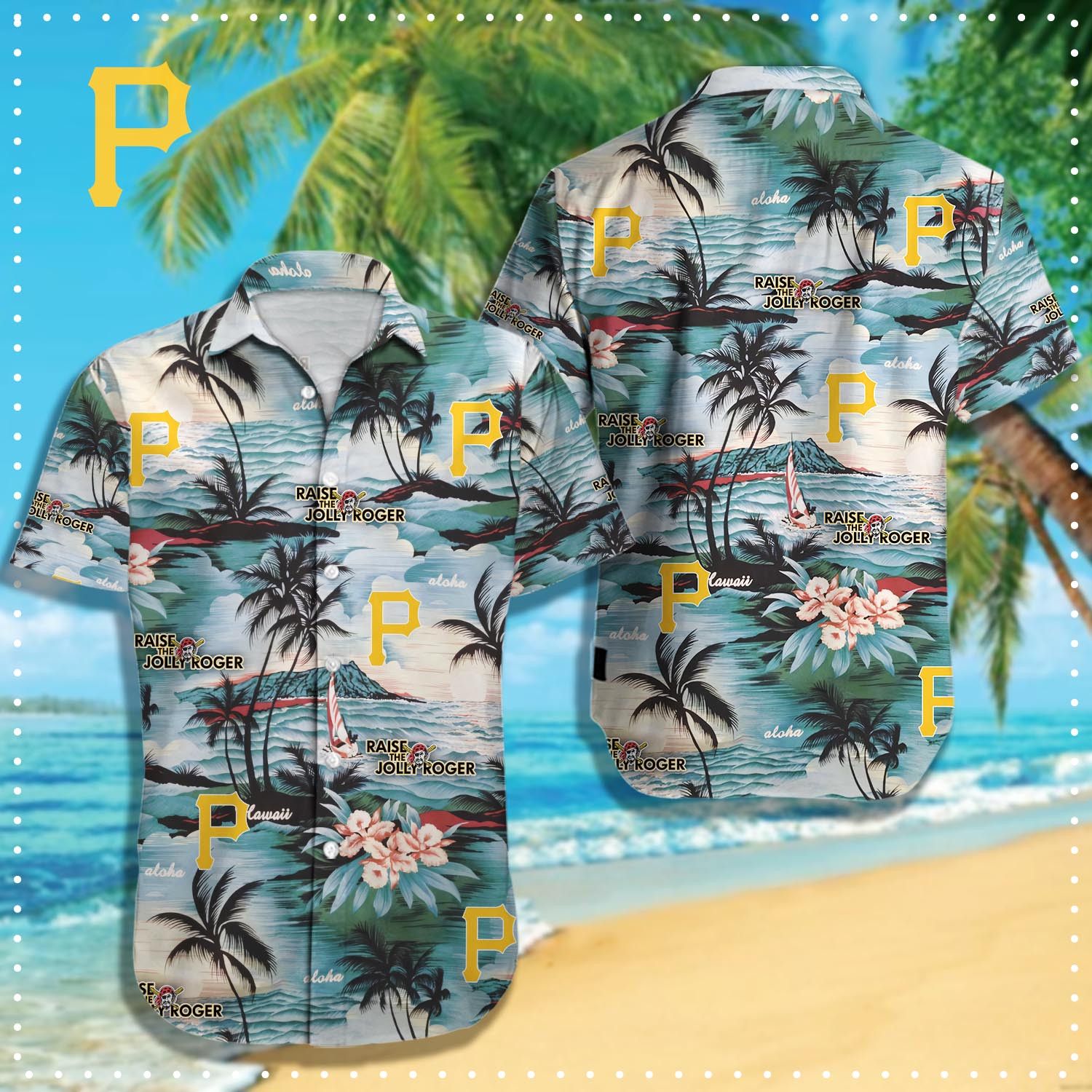 Pittsburgh Pirates Tropical Fantasy Premium Shirt