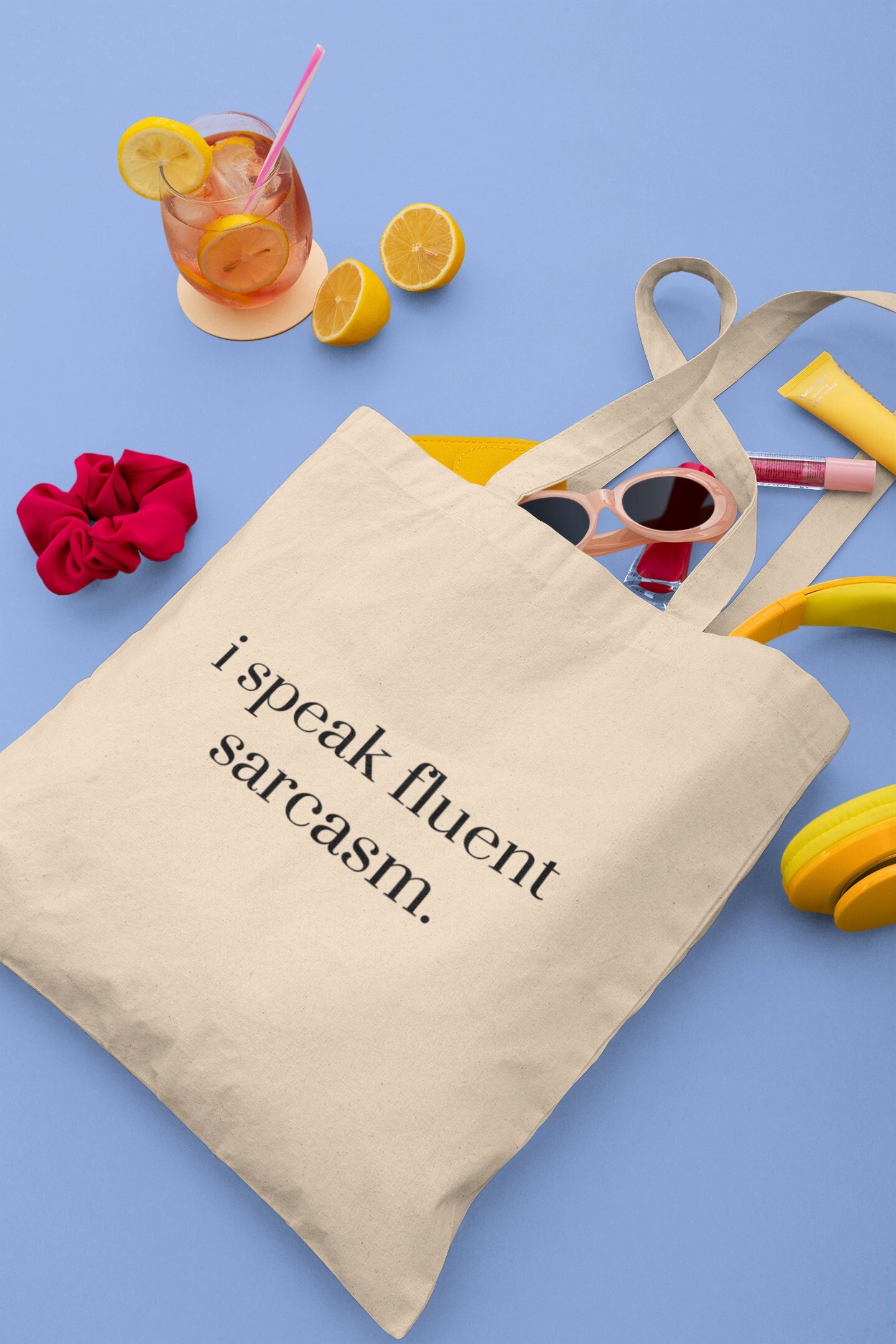 I Speak Fluent Sarcasm Tote Bag, Funny tote bag, Tote bag quote, Tote bag uk, Gift for her, Shopping Bag, Bag for life, Sarcasm quote prints