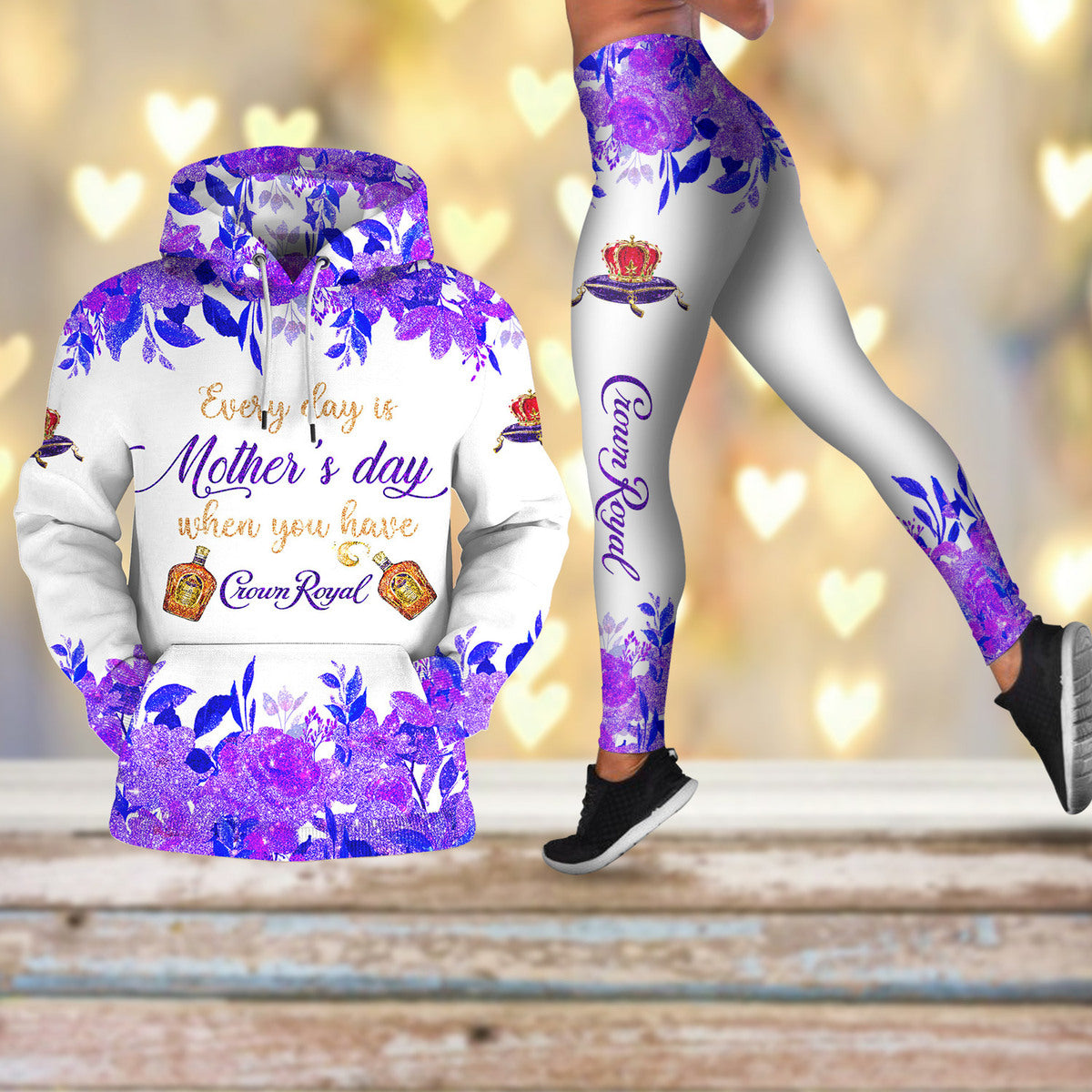 Crown Royal Mother’S Day Hoodie & Leggings Set