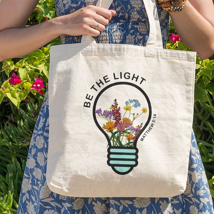 Be The Light Tote Bag,Christian Bag, Bible Verse Bag,Wildflower Christian Tote Bag,God Tote Bag,Jesus Tote Bag,Faith Tote Bag,Christian Gift, Best Tote Bags Ideas, Cute Tote Bags Ideas, Tote Bag Design Ideas, Girls Tote Bag, Best Canvas Tote Bags Ideas