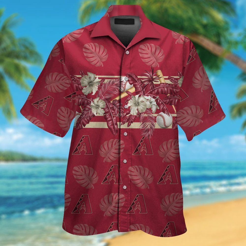 Arizona Diamondbacks Short Sleeve Shirt Hawaiian Tropical Exclusive Design