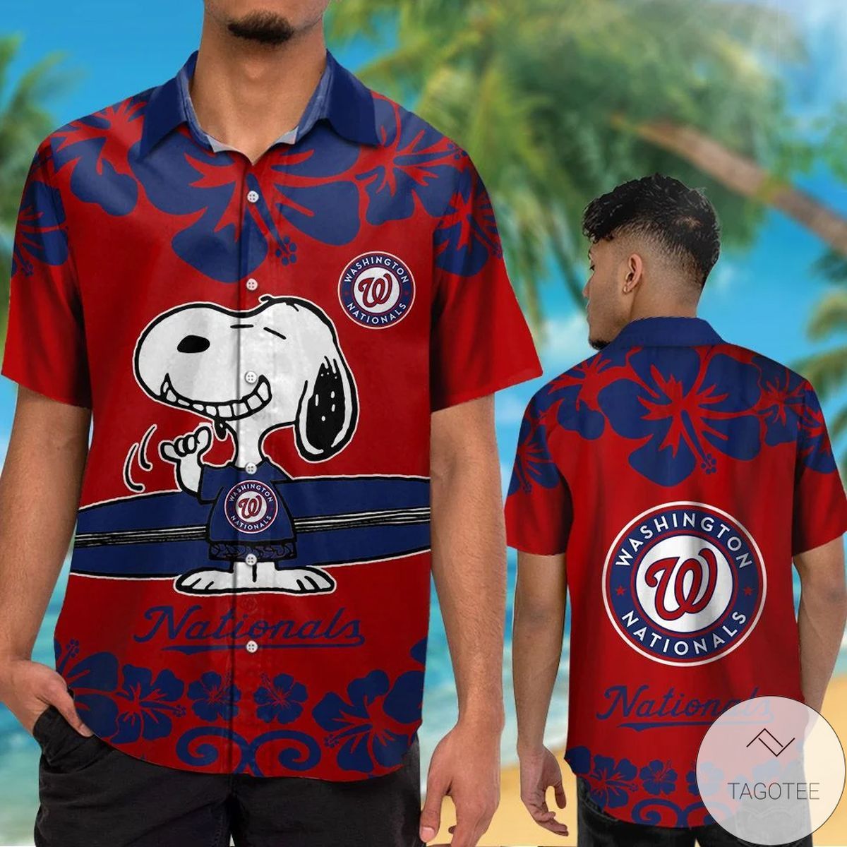 Mlb Washington Nationals Snoopy Hawaiian Shirt