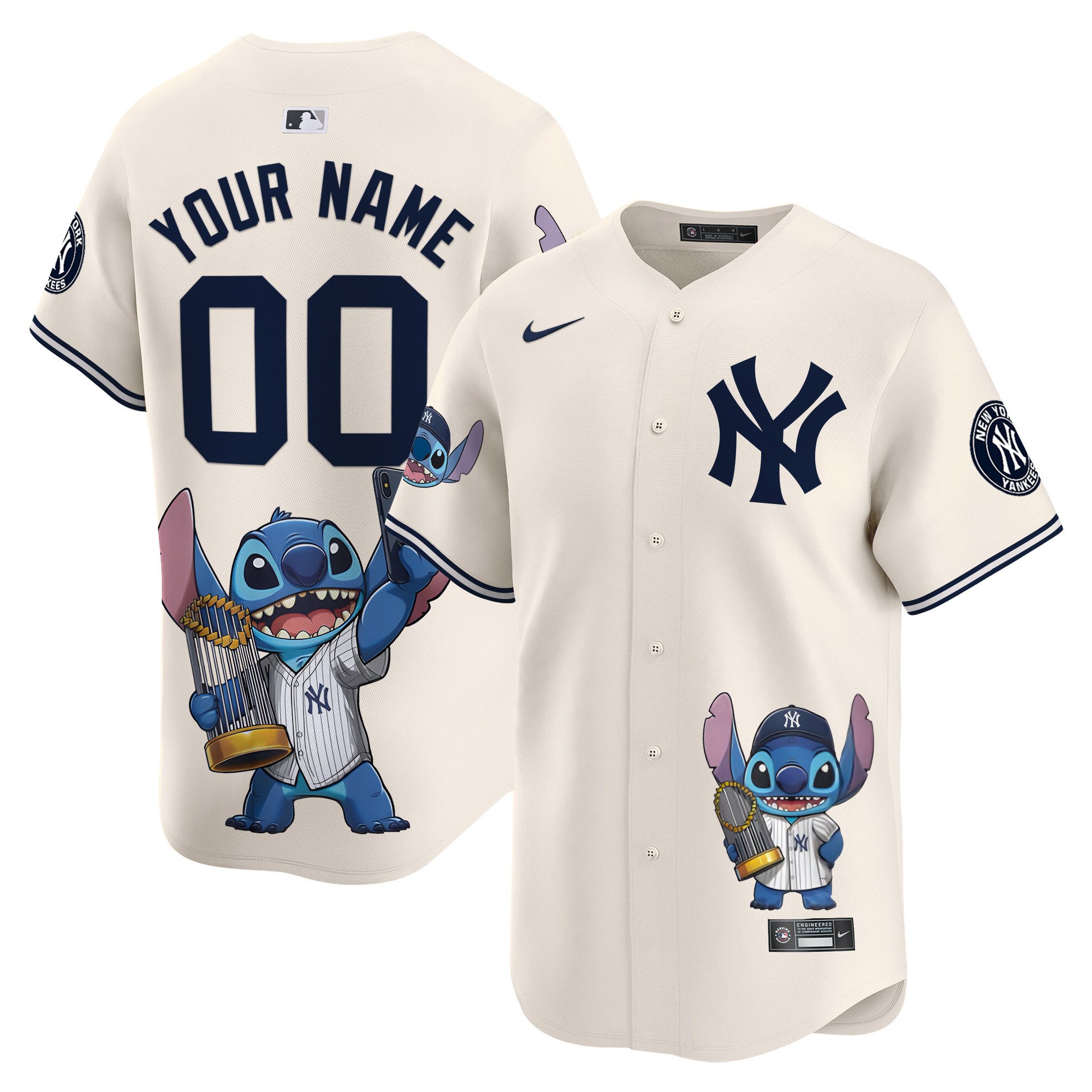 Yankees Lilo And Stitch Vapor Premier Limited Custom Jersey – Printed