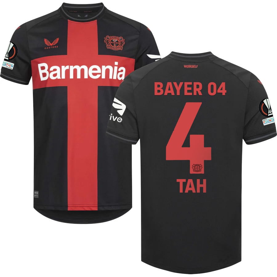 Bayer 04 Leverkusen Europa League Set Patch 2023/24 Home Jersey – Printed