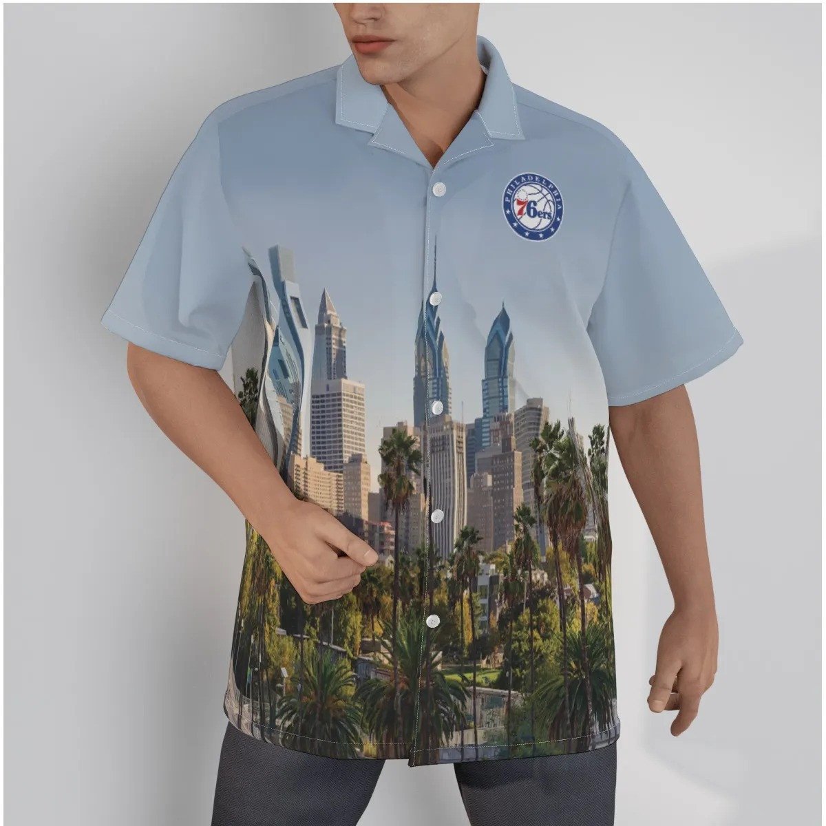 Philadelphia 76Ers Nba 2023 City Art 3D Hawaiian Shirt