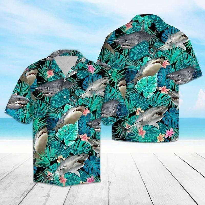 Cool Shark Summer Vibe Tropical Hawa …