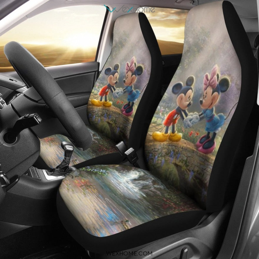 Peckshirt Style Disney Cartoon Mickey Love Minnie Car Seat Covers Best Car Gift 2021