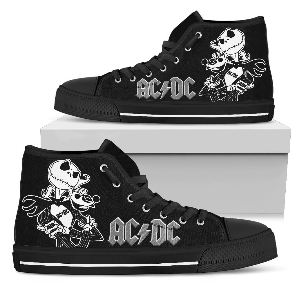 Acdc Sneakers Jack Skellington High Top Shoes Special Idea Gift Trendy Fashion
