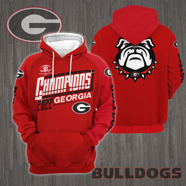 3D All Over Printed Georgia Bulldogs Sec Champions 2025 Shirts Ver 2