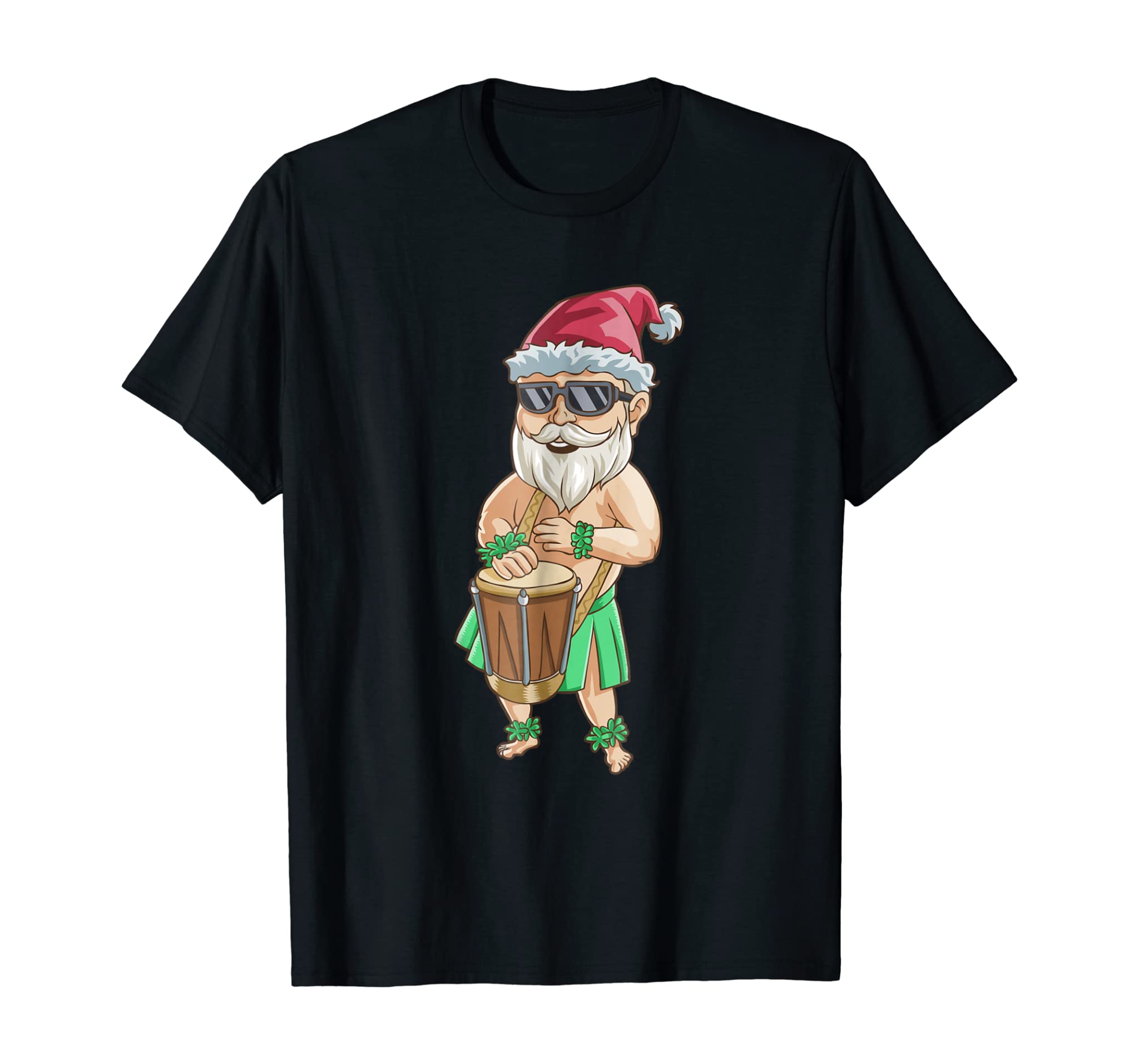 Christmas In July T Shirt Funny Santa Hawaiian Summer Gift