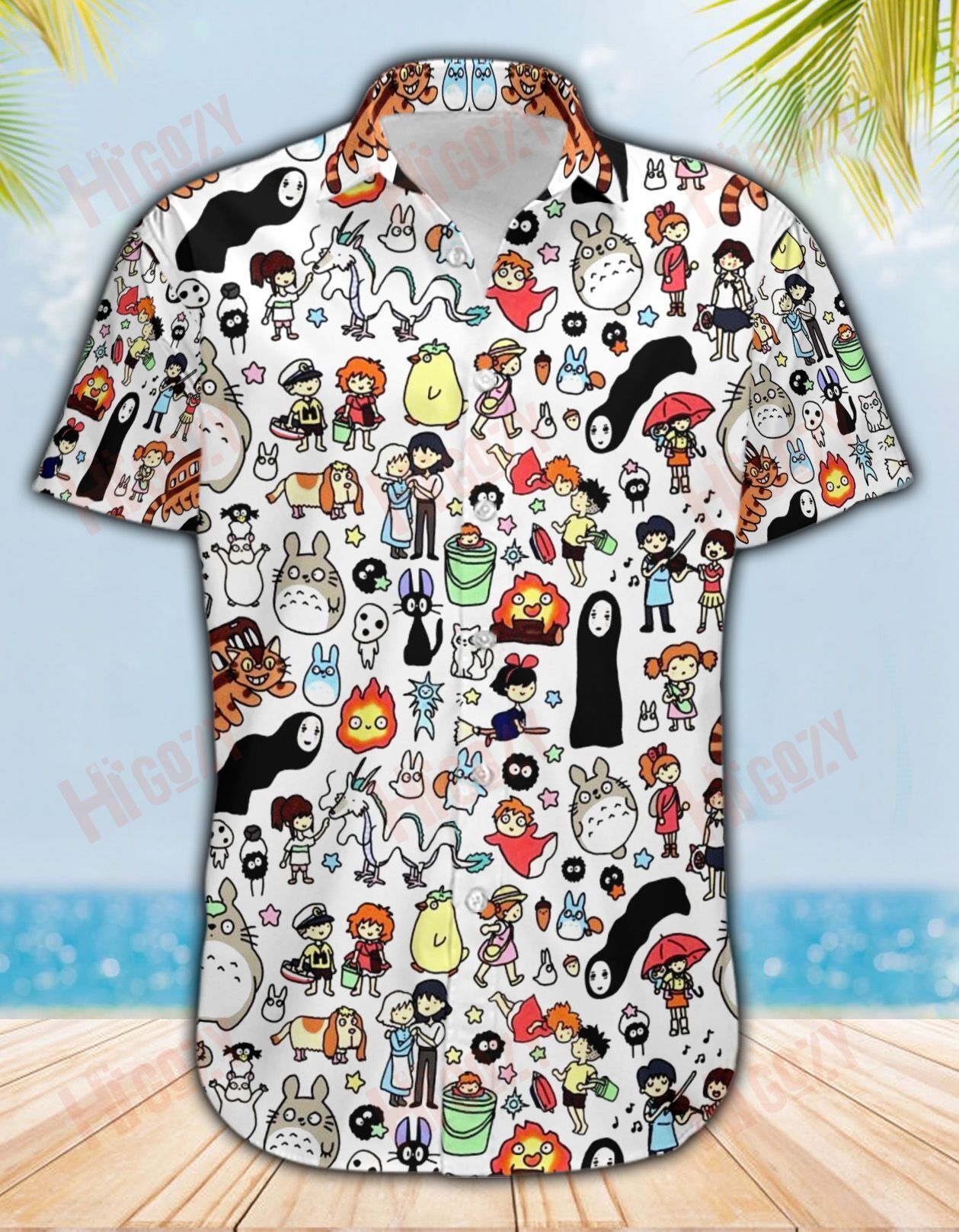 Ghibli Studio Hawaiian Aloha Shirts Short Sleeve Shirt, Hawaiian Shirts For Men Women – Lv287