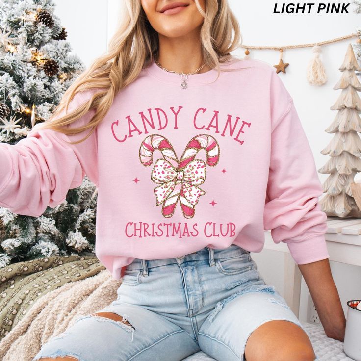 Candy Cane Christmas Club Sweatshirt &hellip;