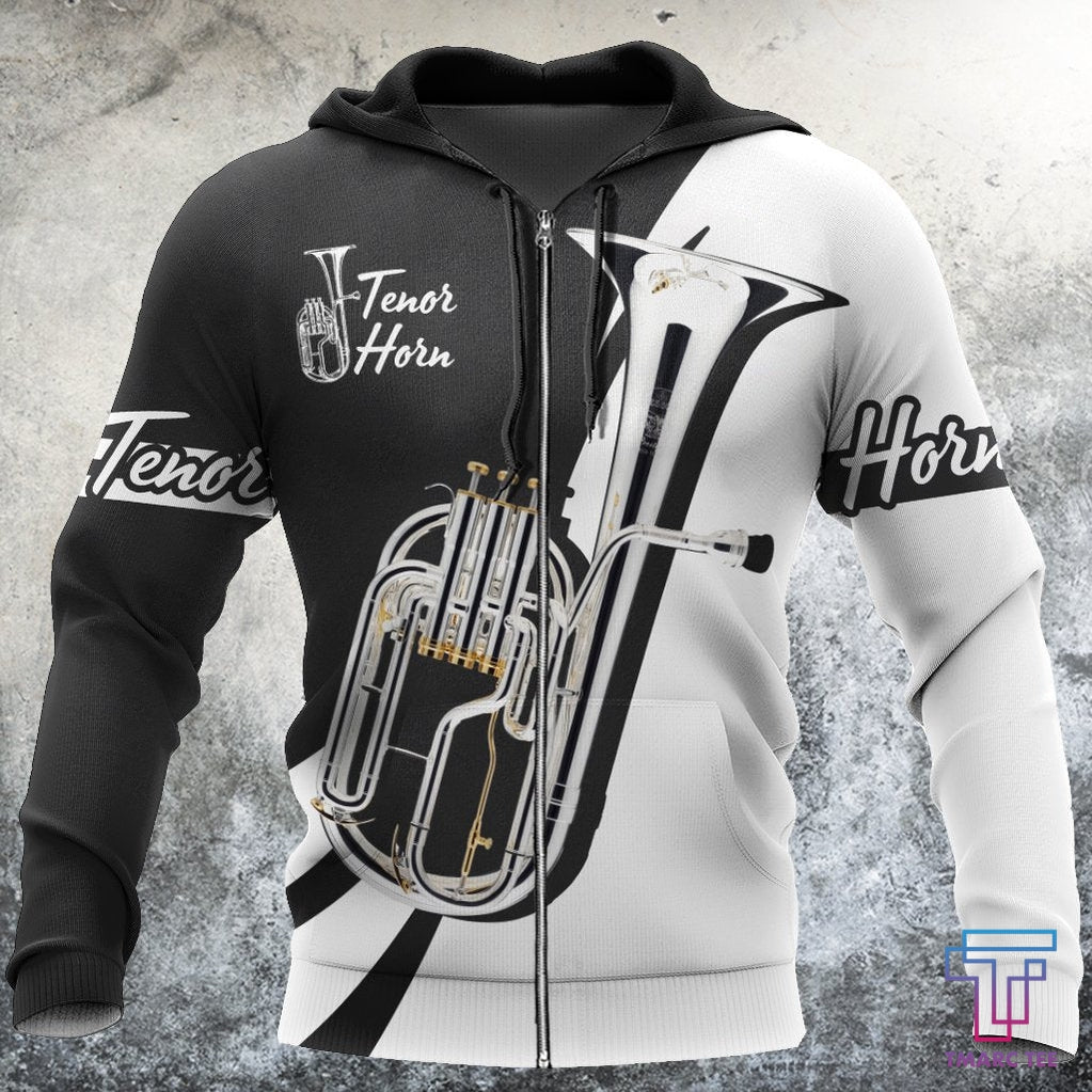 Teno Horn Music D Hoodie Shirt For Men And Women Hg Hac 3D All Over Printed Custom Text Name