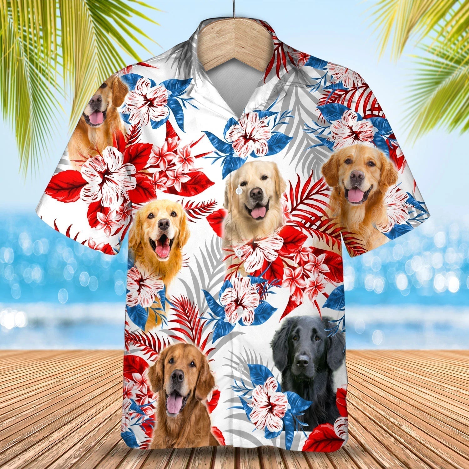 Golden Retriever Hawaiian Shirt – Gift For Summer, Summer Aloha Shirt, Hawaiian Shirt For Men And Women