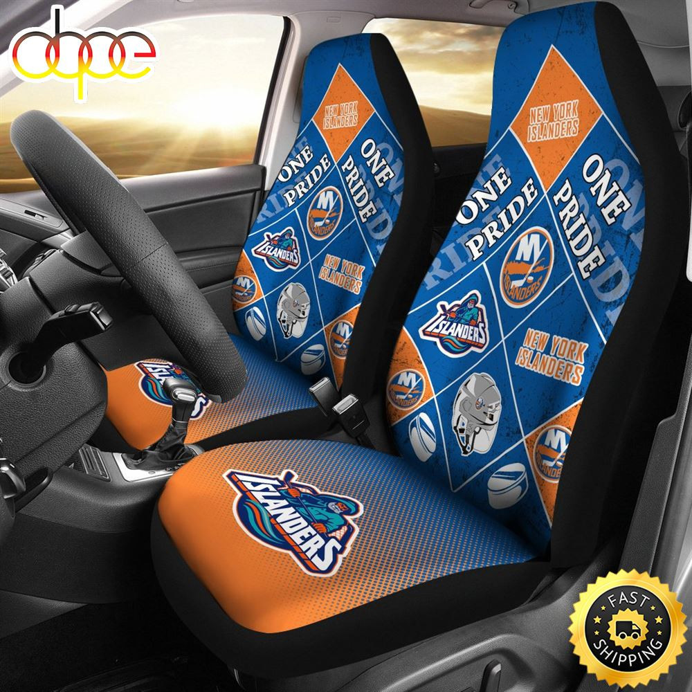 Colorful Pride Flag New York Islanders Car Seat Cover Set CSC5696