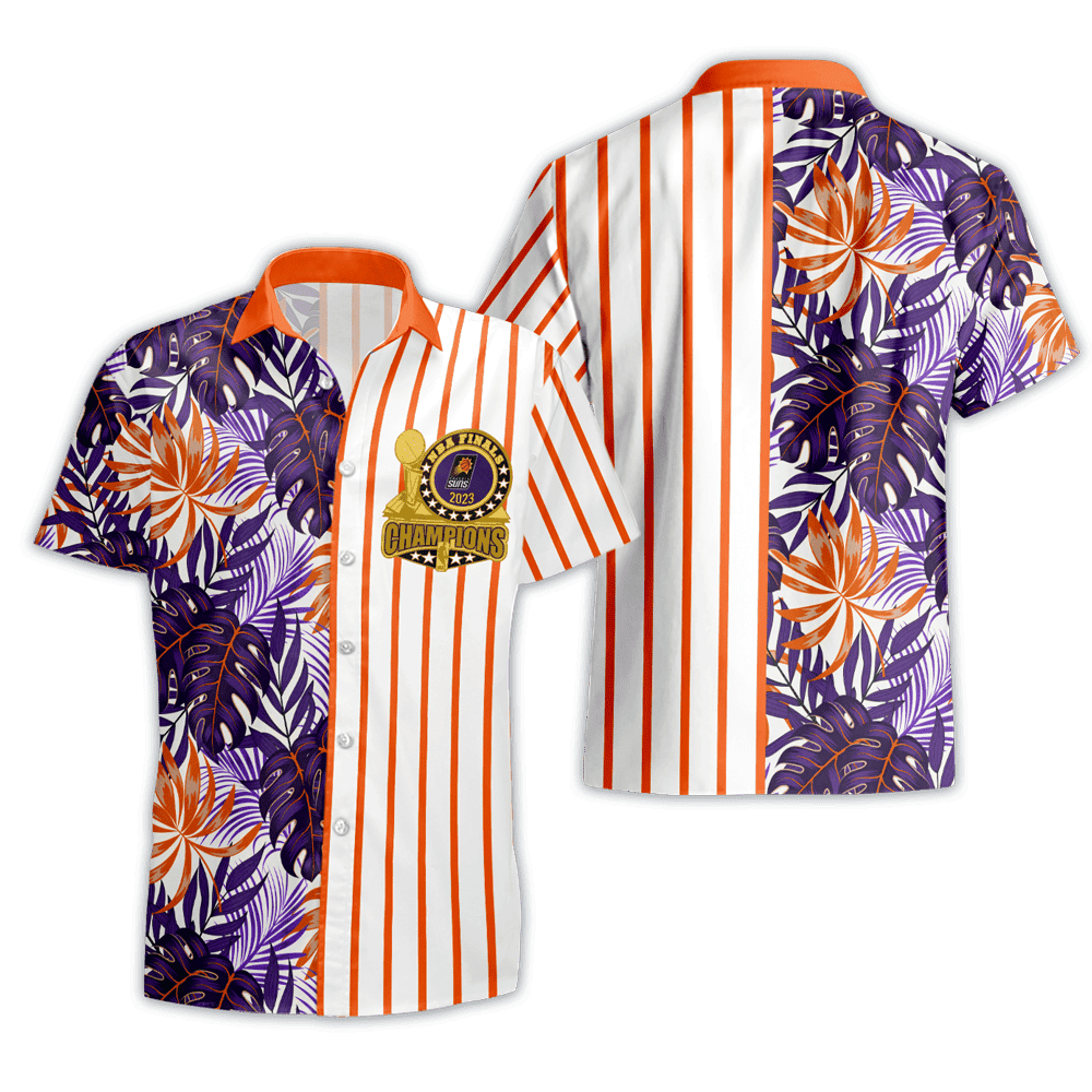 Phoenix Suns Nba Champions Pattern Print Hawaiian Shirt