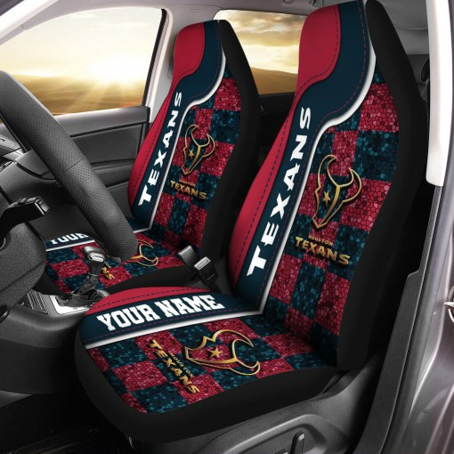 Houston Texans Personalized Car Seat Cover Set CSC8148