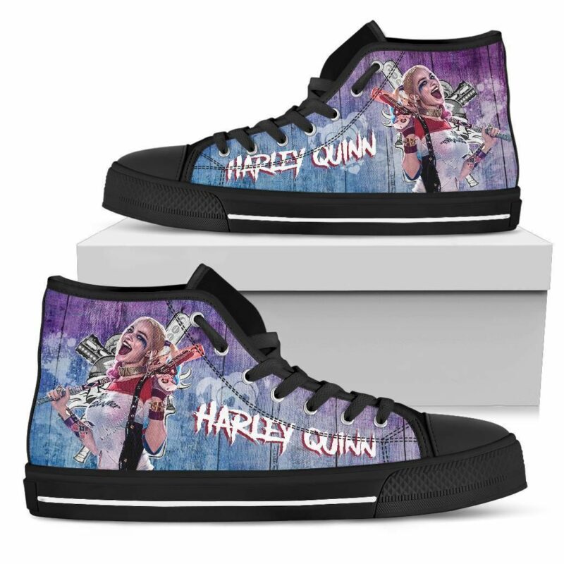 Fashion24Hs - Custom Sneakers - Harley Quinn Sneakers High Top Shoes Amazing Fan Gift Idea High Top Shoes