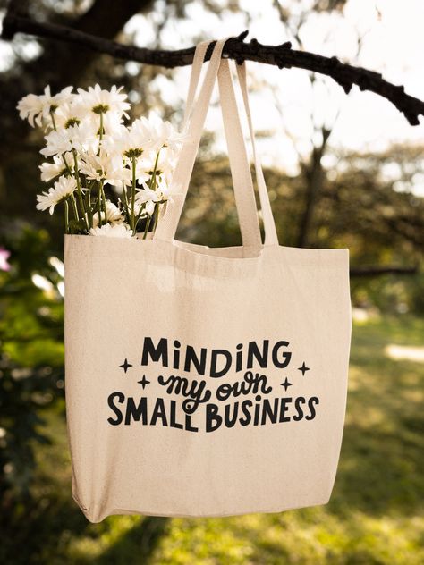 Minding My Own Small Business Zipper Tote Bag