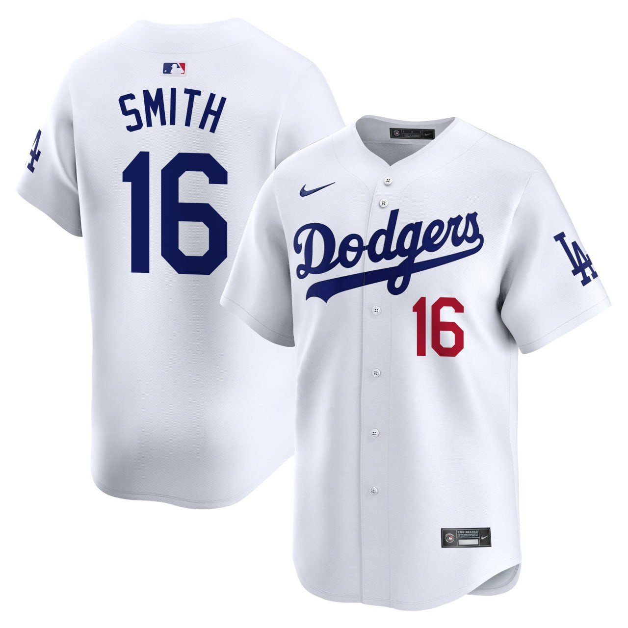 Will Smith Los Angeles Dodgers White Jersey – All Stitched