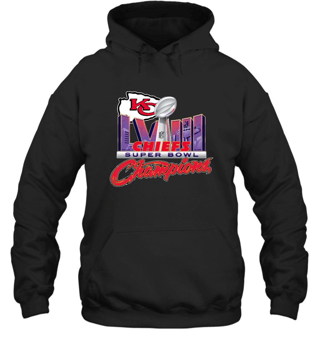 Kansas City Chiefs LVIII Champs Team Unisex 2D Hoodie