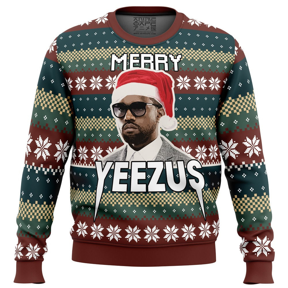 Noel, Xmas x Snorider Merry Yeezus Kanye West Ugly Christmas Sweater