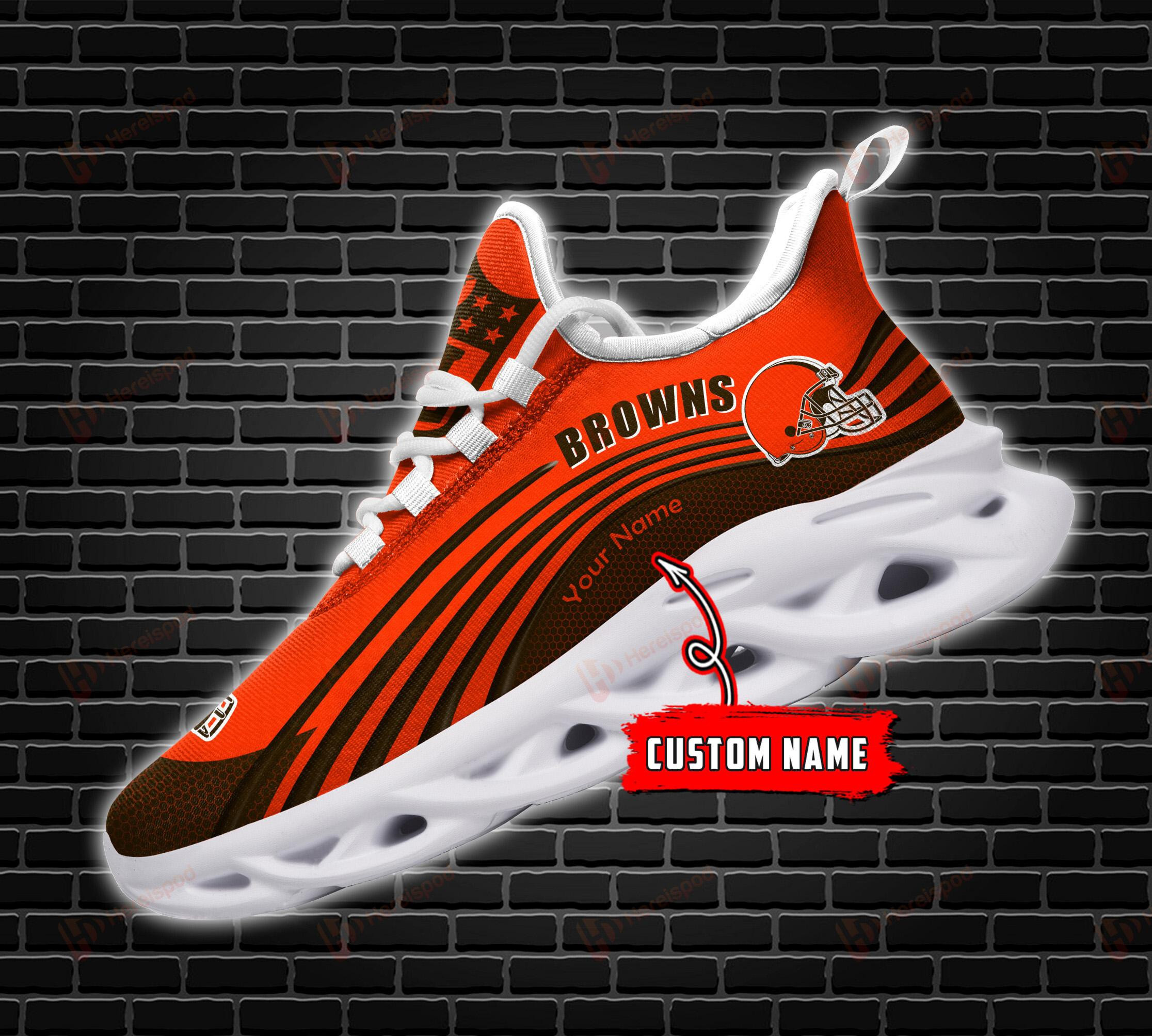 Cleveland Browns Personalized Max Soul Shoes MS6737