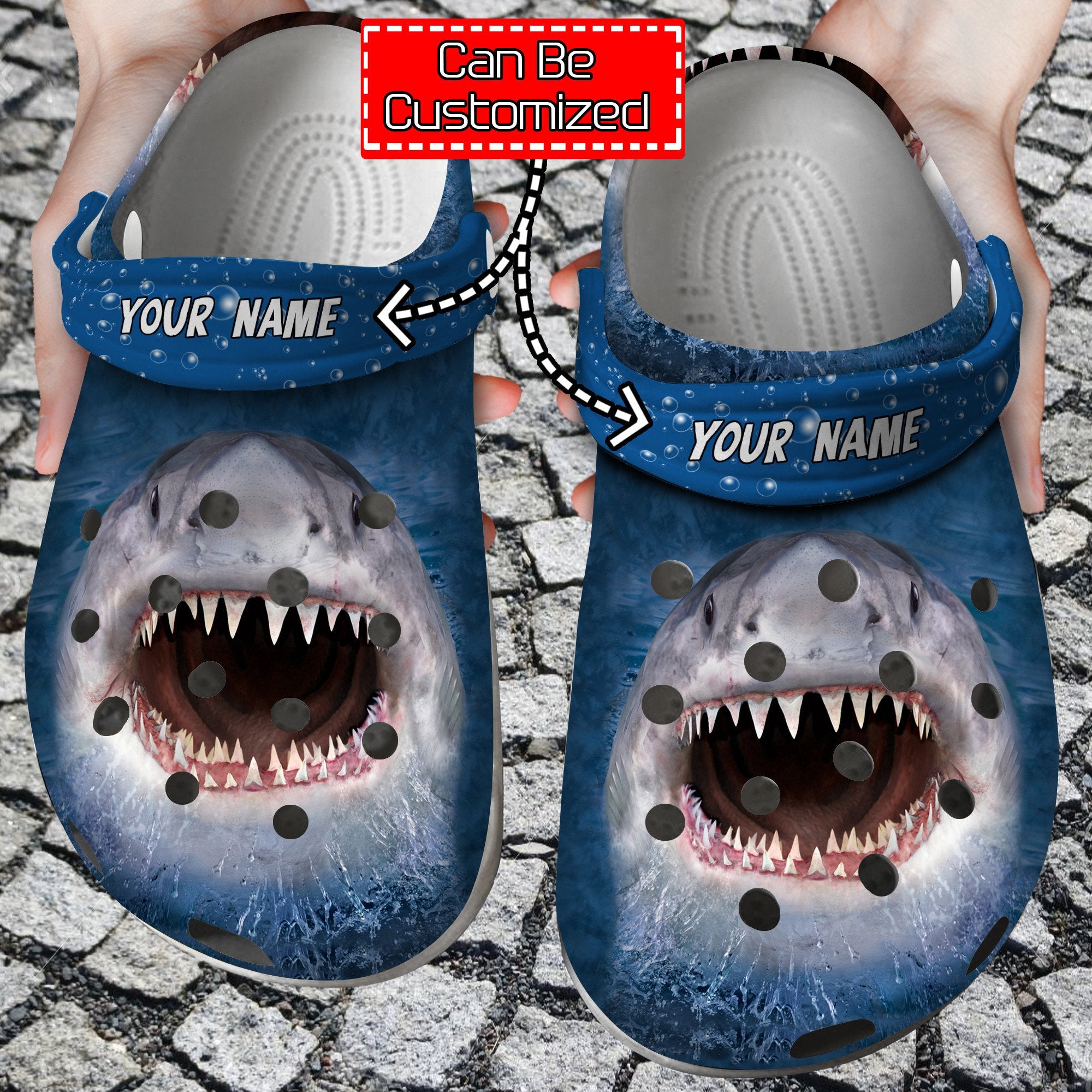 Shark Crocs – Shark Mouth Custom Clog Shoes