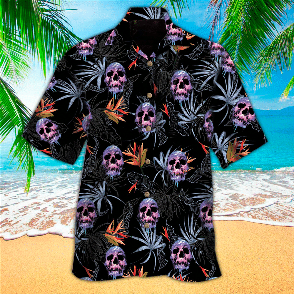 Skull Aloha Hawaii Shirt, Perfect Hawaiian Shirt For Skull Lover