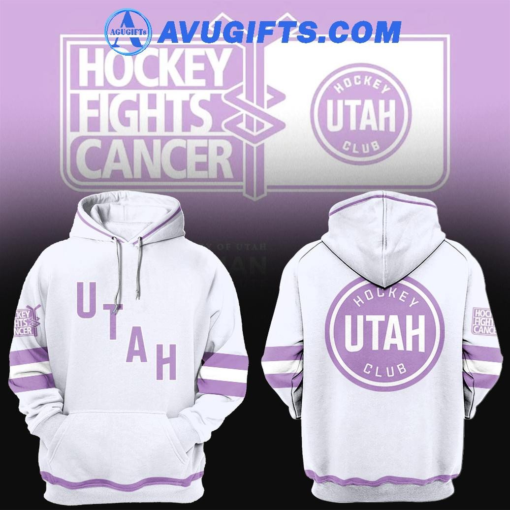 Utah Hockey Club Fights Cancer 2024 Limited Edition Hoodie – Zip Hoodie 3D Aop Shirt