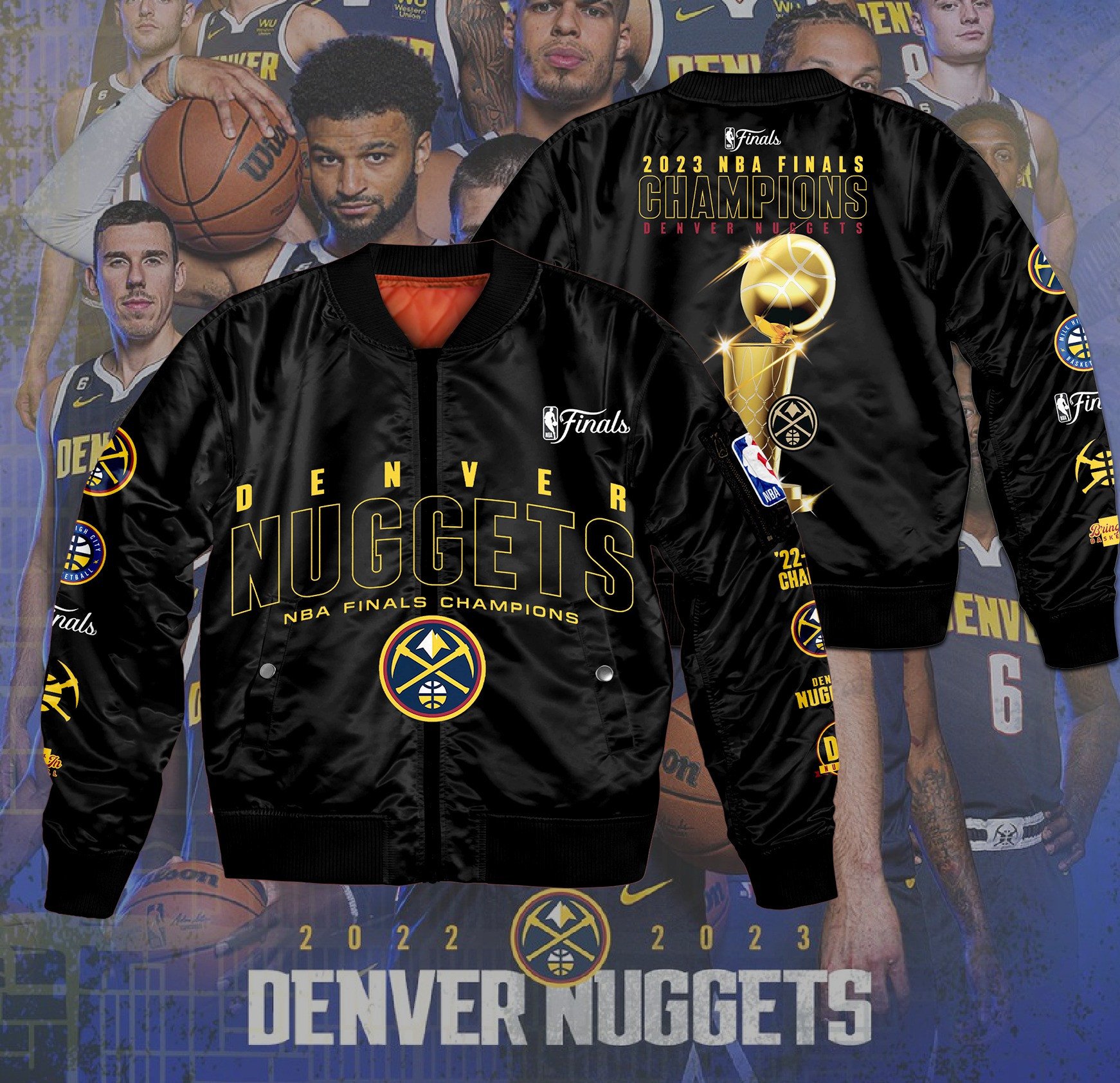 Denver Nuggets Champion 0-2023 3D Bomber Jacket