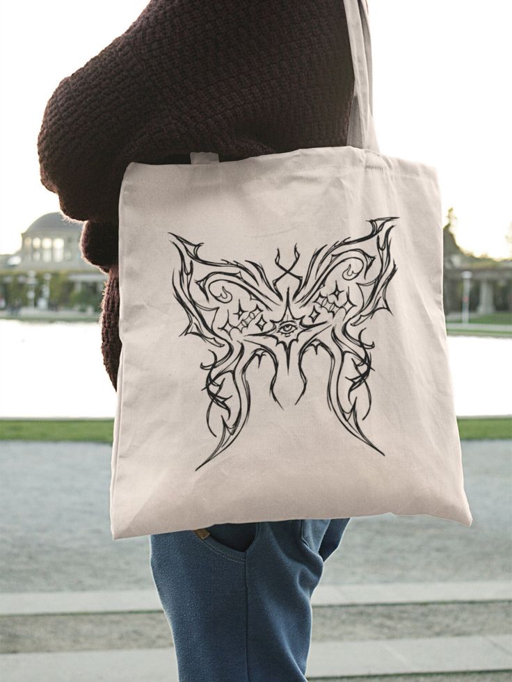 Butterfly Eye Tote Bag – Grunge Fairycore Aesthetic Tote Bag | Butterfly Tote | Trendy Tote Bag | Cute Tote Bag | Tote Bag Aesthetic, Best Tote Bags Ideas, Cute Tote Bags Ideas, Tote Bag Design Ideas, Girls Tote Bag, Best Canvas Tote Bags Ideas