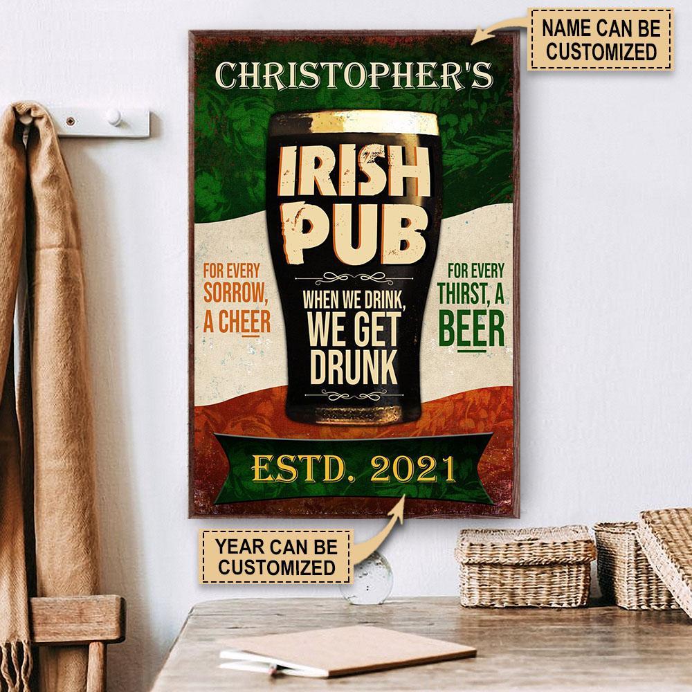 Personalized Irish Pub We Get Drunk …