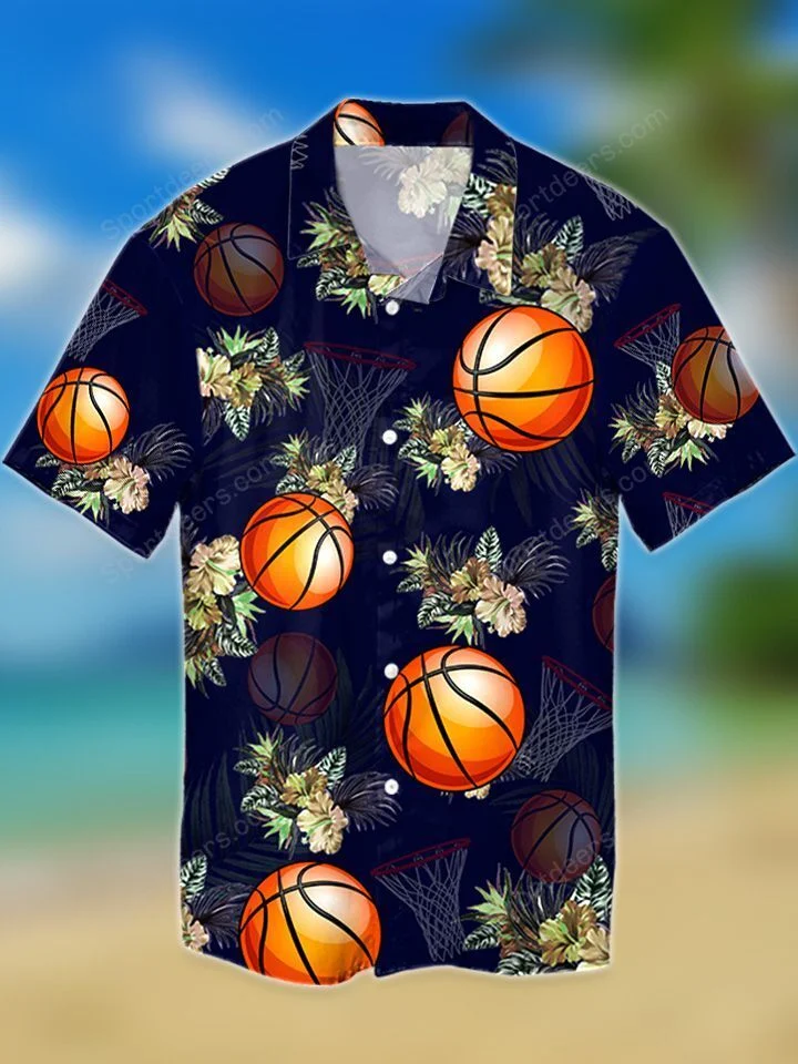 Basketball – Basketball Tropical Hawaiian Shirt, Summer Gift, Hawaiian Shirts For Men, Aloha Beach Shirt