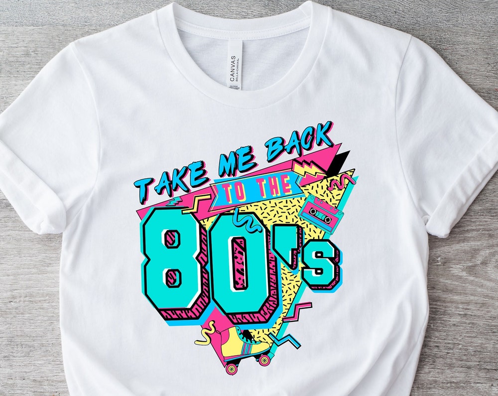 Shirthome  Take Me Back To The 80s Shirt | 80s Shirt | Birthday Shirt | Retro Style Shirt | 80s Lover Shirt | 80s Party Shirt | 80s Kid Shirt