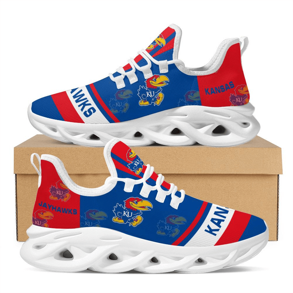 Kansas Jayhawks Blue Red Max Soul Shoes 844