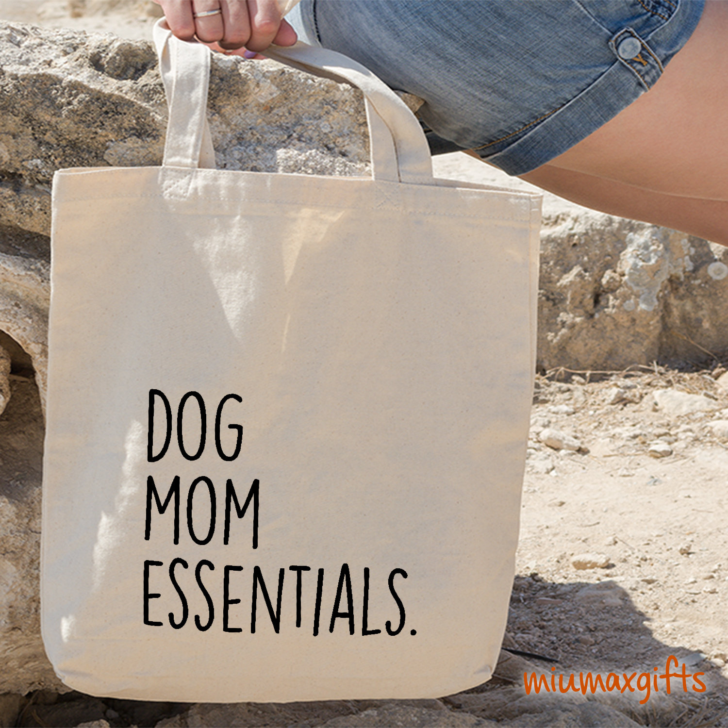 Dog Mom Essentials Tote Bag, Dog Mom Tote Bag, Puppy Tote Bag, Tote Bag For Dog Lover, Gift For Dog Mom, Cotton Tote Bag, Basic Tote Bag