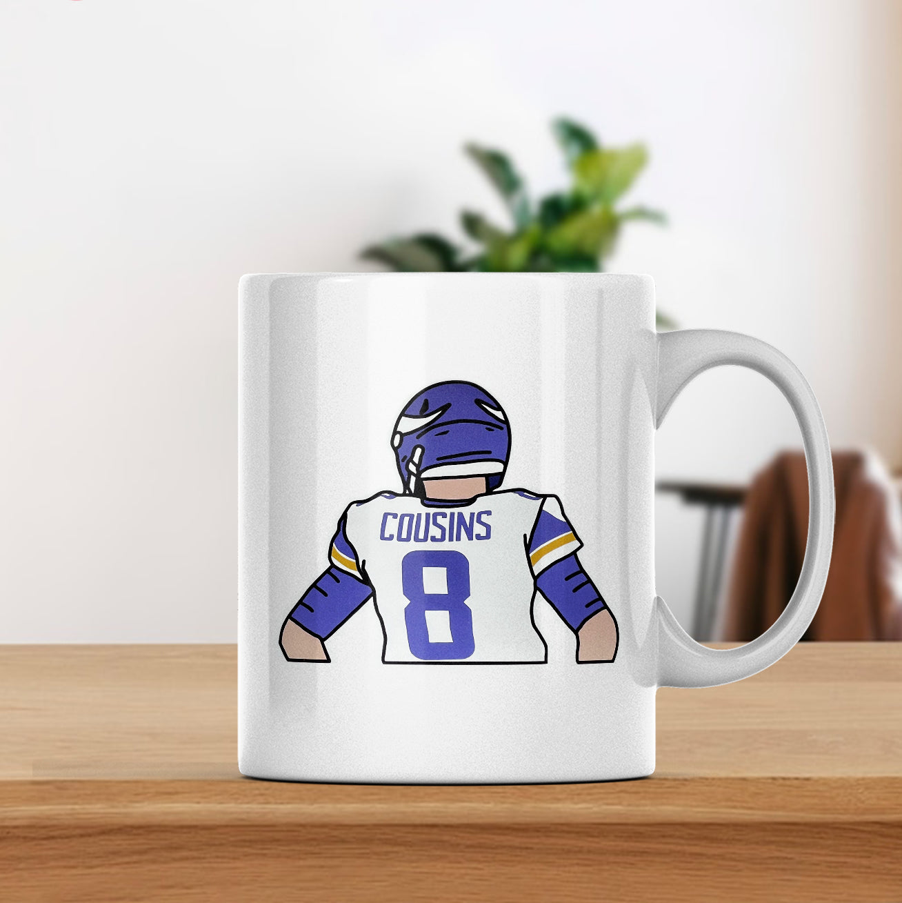Minnesota Vikings Justin Jefferson Printed Mug Football Fan Gift Coffee Mug Fashion24Hs