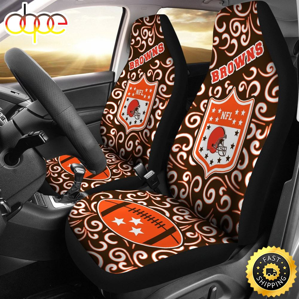 Cleveland Browns Car Seat Covers Set CSC2543