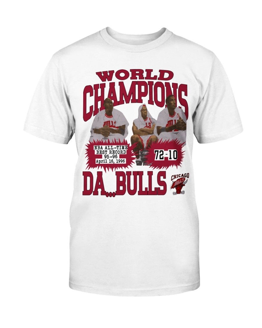 Rare Vintage Chicago Bulls World Champions Caricature 90S T Shirt 080121