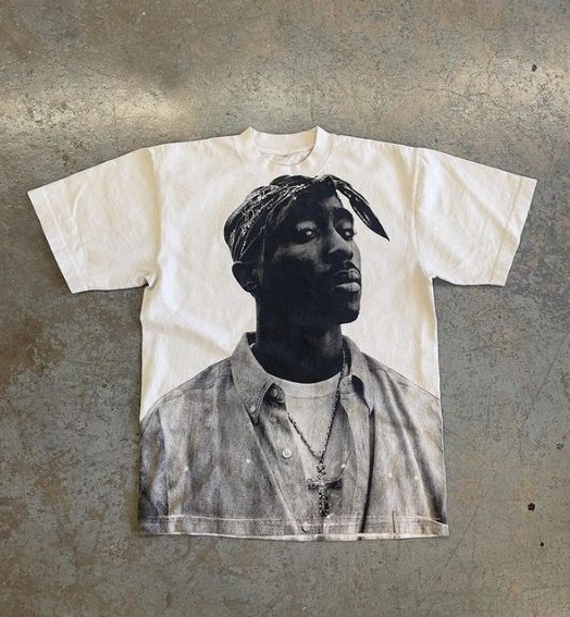 Vintage Tupac Shakur 2Pac Streetwear T Shirt