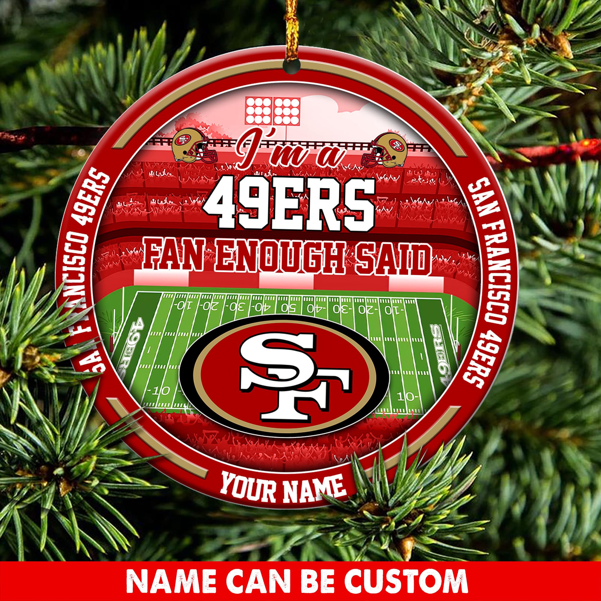San Francisco 49Ers Nfl-Ornament Custom T-43036